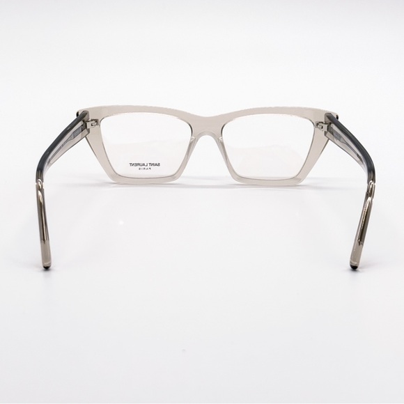NEW SAINT LAURENT SL 276 MICA OPT 005 GREY CLEAR SL276 005 WOMEN EYEGLASSES - Picture 7 of 11